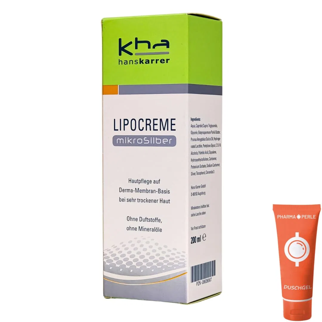 Интенсивный крем Hans Karrer Lipocreme Microsilver для сухой кожи, 200 мл Pharma Perle, 1 X 200 Ml