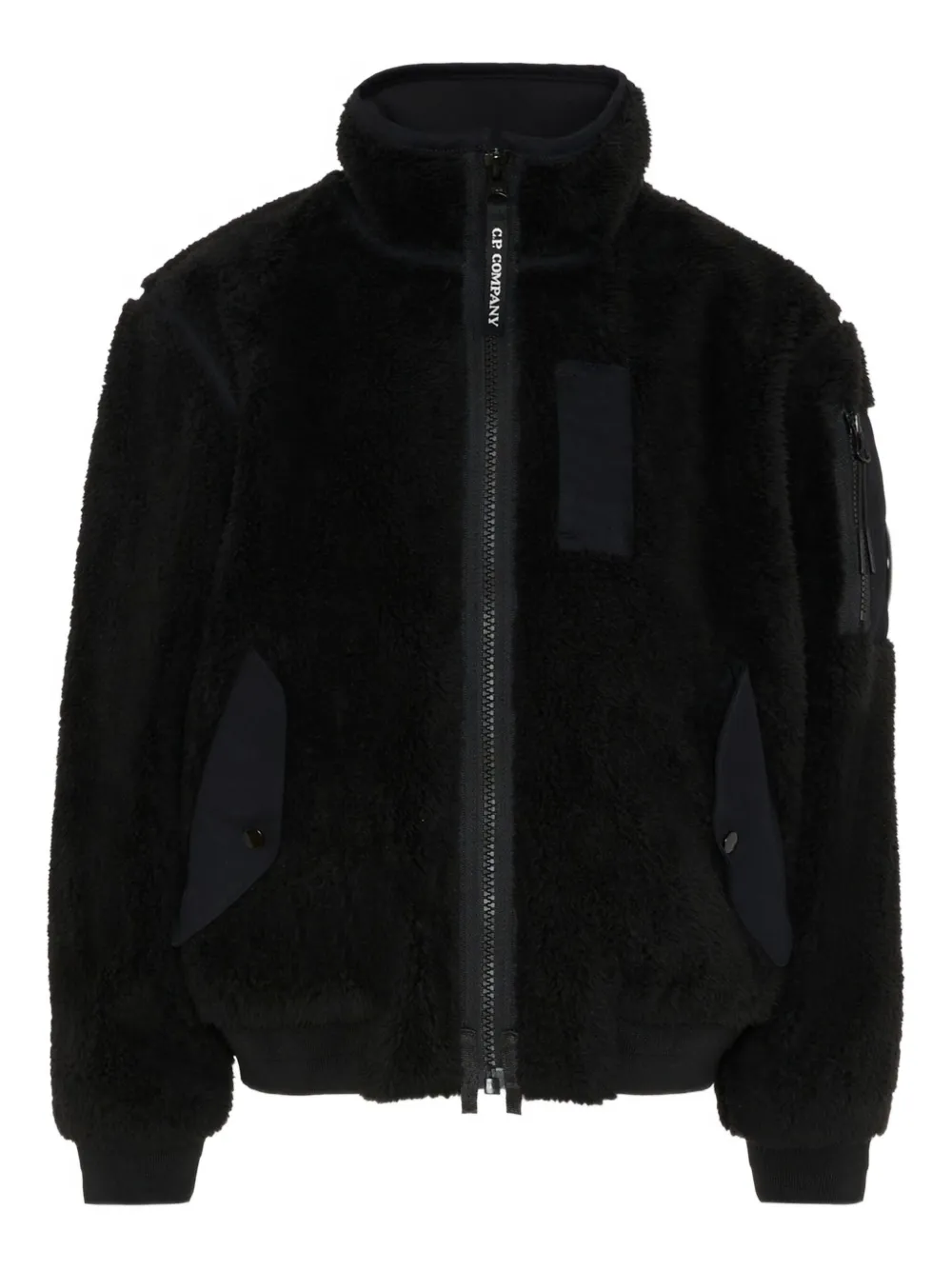 

Куртка на молнии с линзой C.P. Company Kids, черный