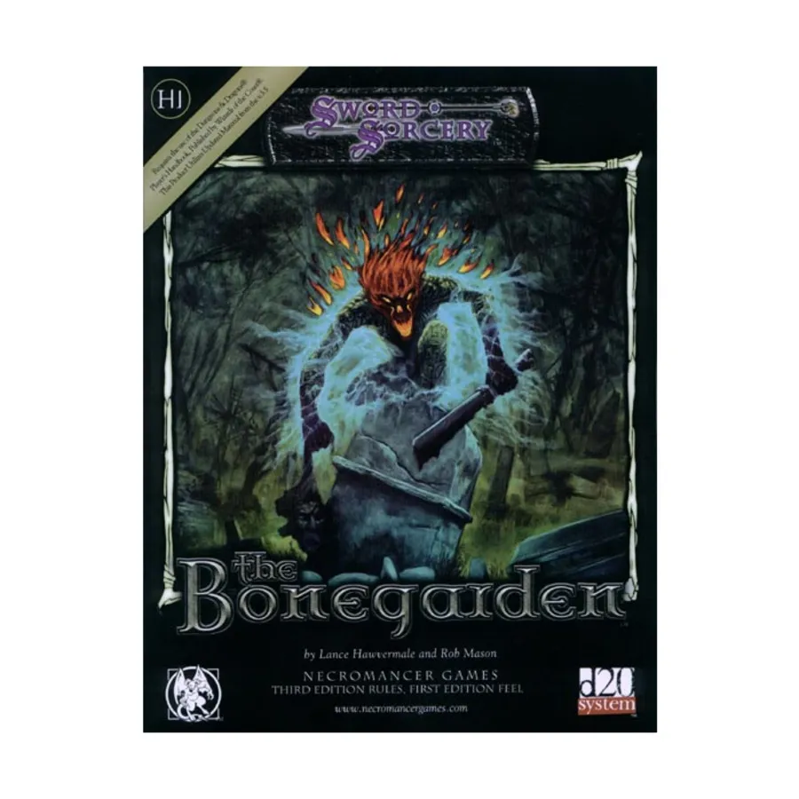 

Bonegarden, d20 Fantasy Adventures (Necromancer Games), мягкая обложка