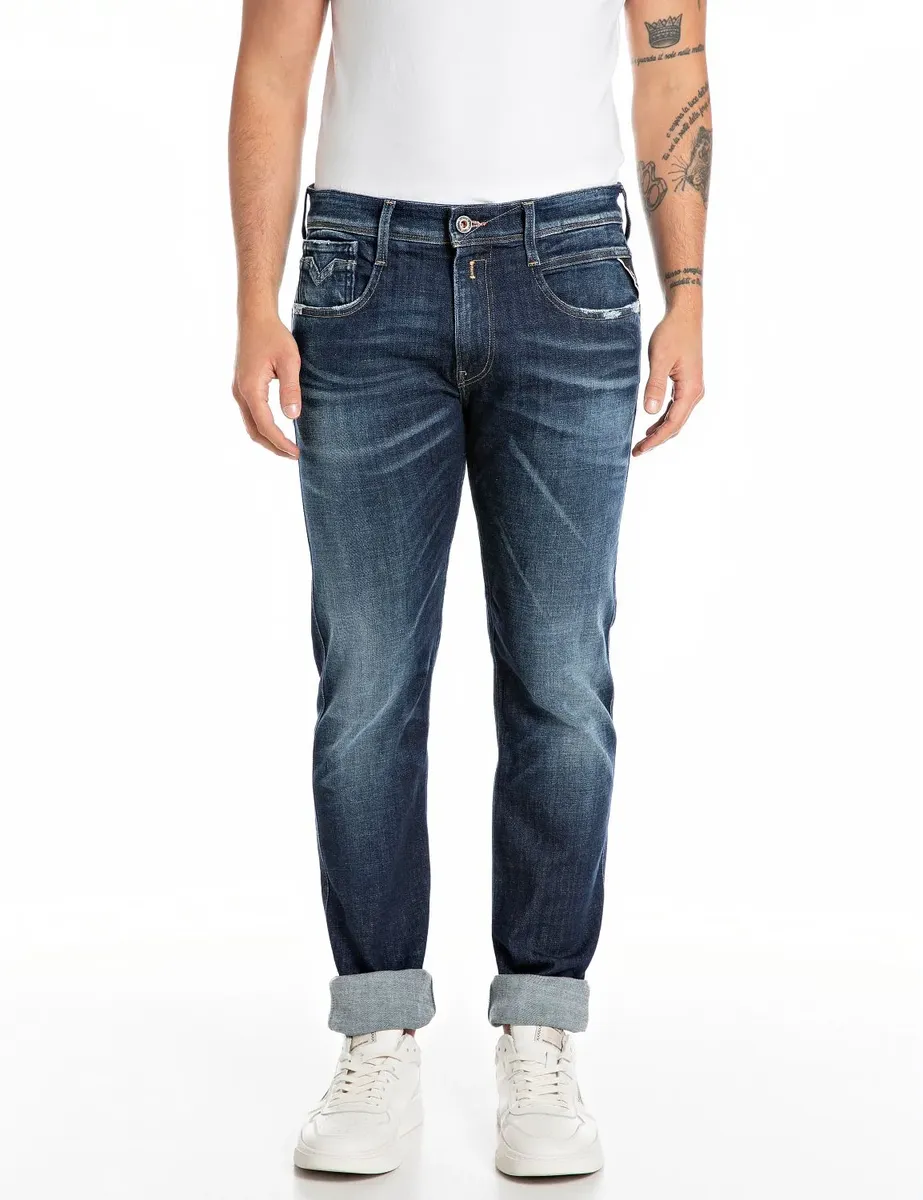 

Джинсы узкого кроя Replay "ANBASS Jeans", синий