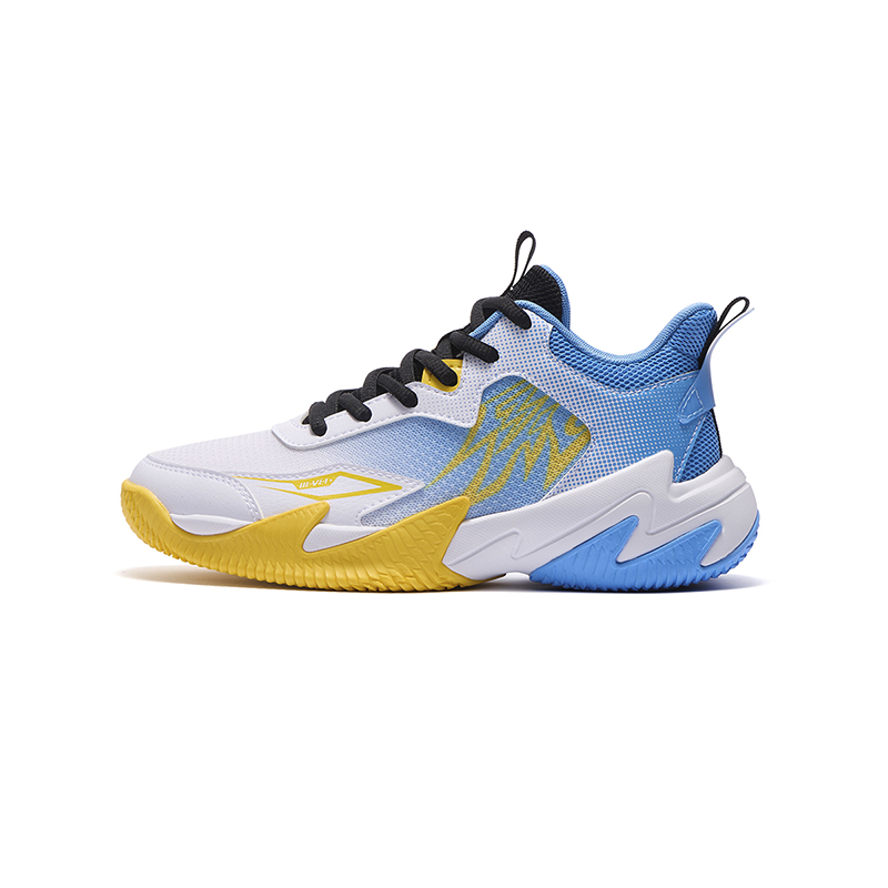 

Кроссовки баскетбольные для мальчиков младших классов Tough Guys 361°KIDS, белый/синий/желтый