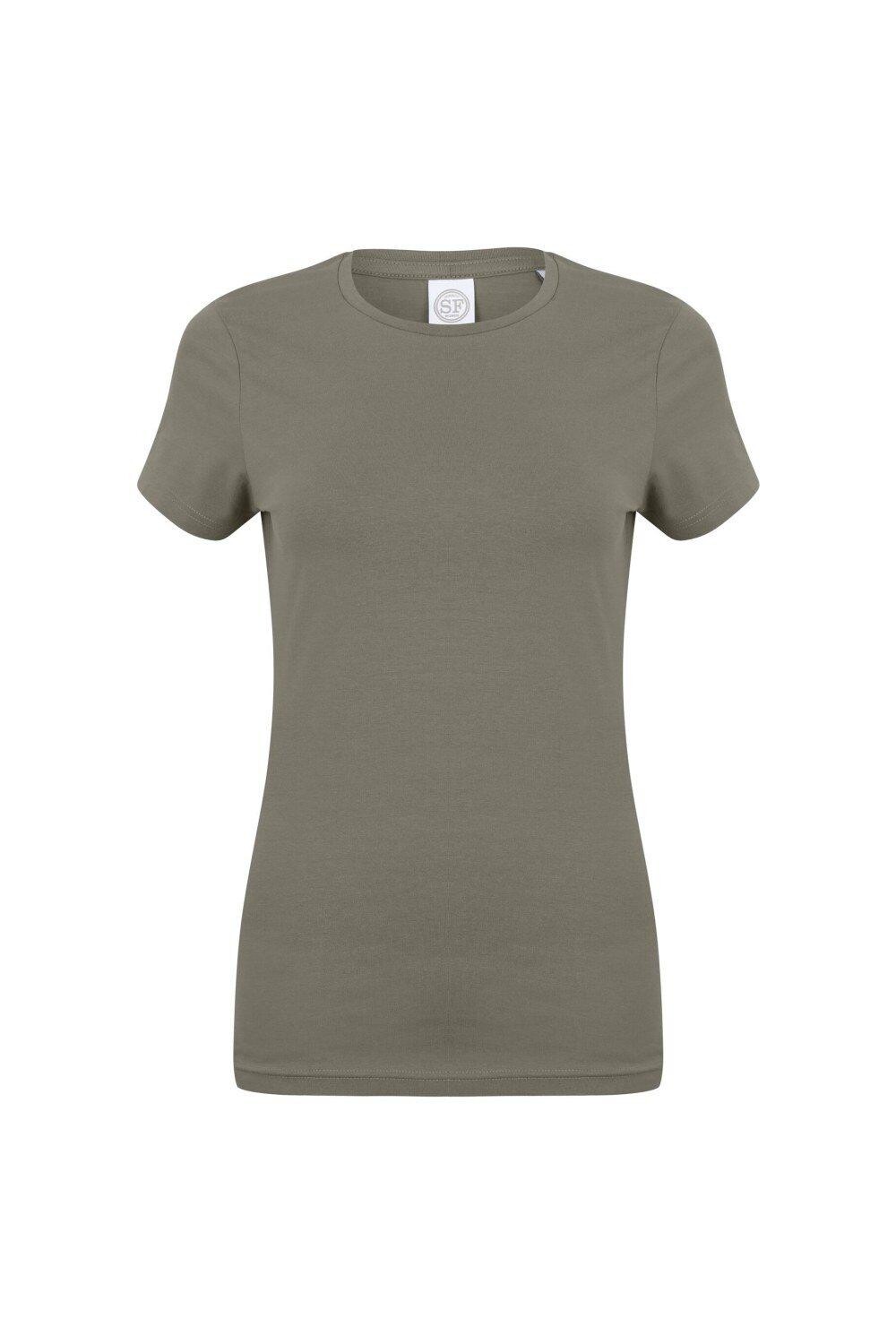 

Эластичная футболка Feel Good с короткими рукавами Skinni Fit, хаки