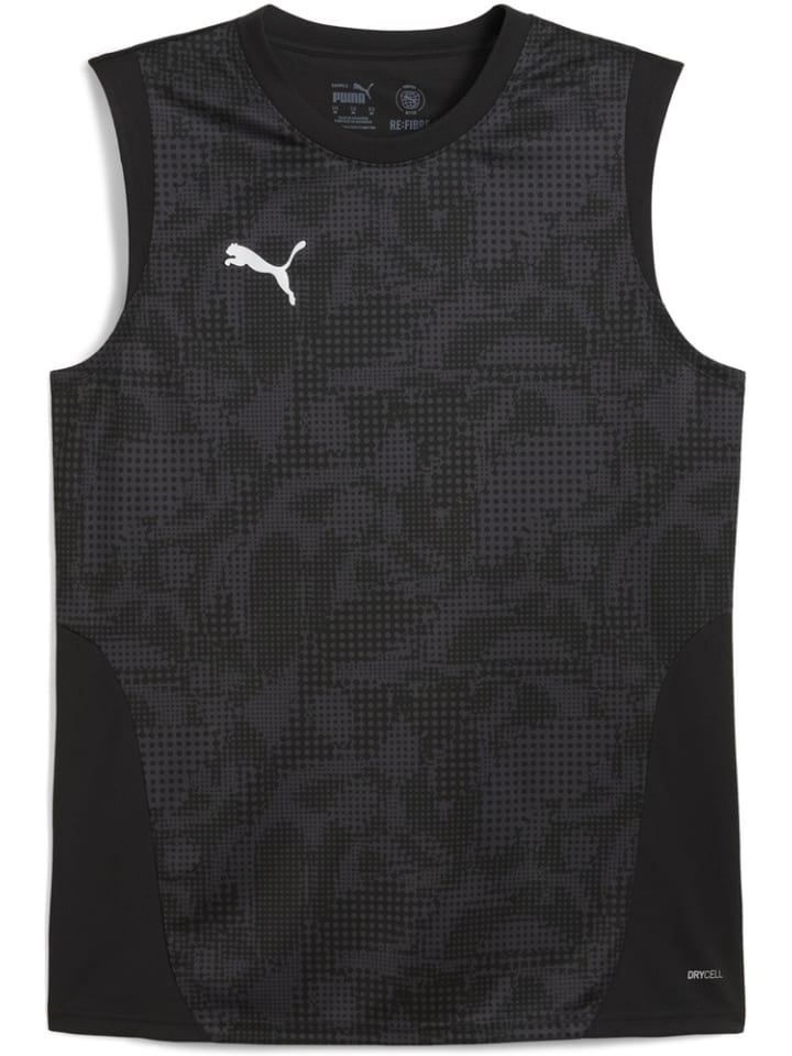 

Спортивная футболка TeamCUP Training Sleeveless Jersey черного цвета Puma