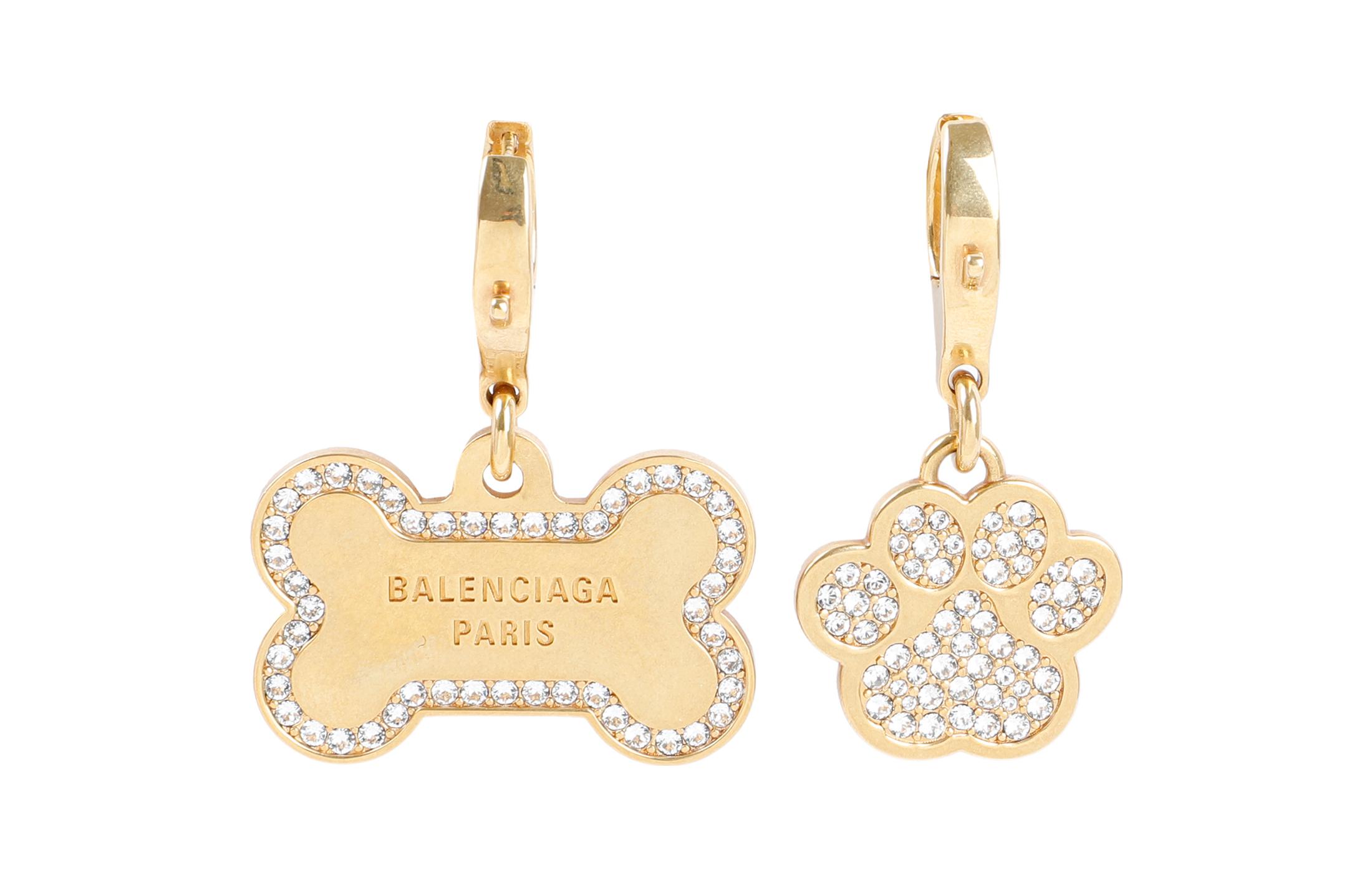 

Серьги женские золотые Balenciaga, золотой