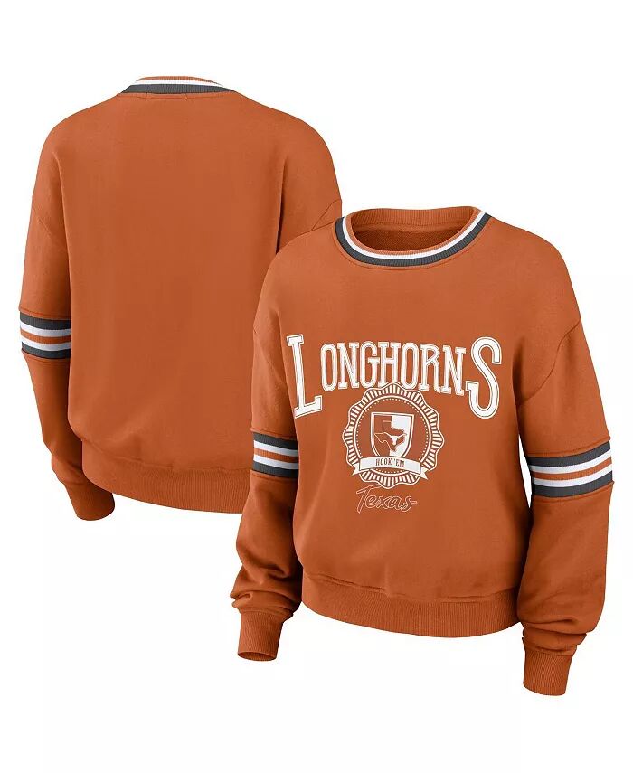

Женская оранжевая состаренная толстовка Texas Longhorns в винтажном стиле WEAR by Erin Andrews