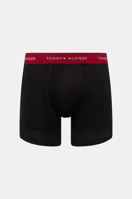 Боксеры из эластичного хлопка 3 шт Tommy Hilfiger, черный — фото 4