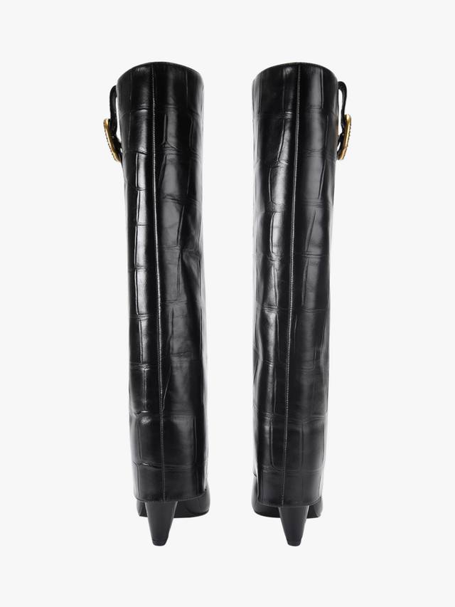 Высокие сапоги с отворотом Kurt Geiger London, Black — фото 3