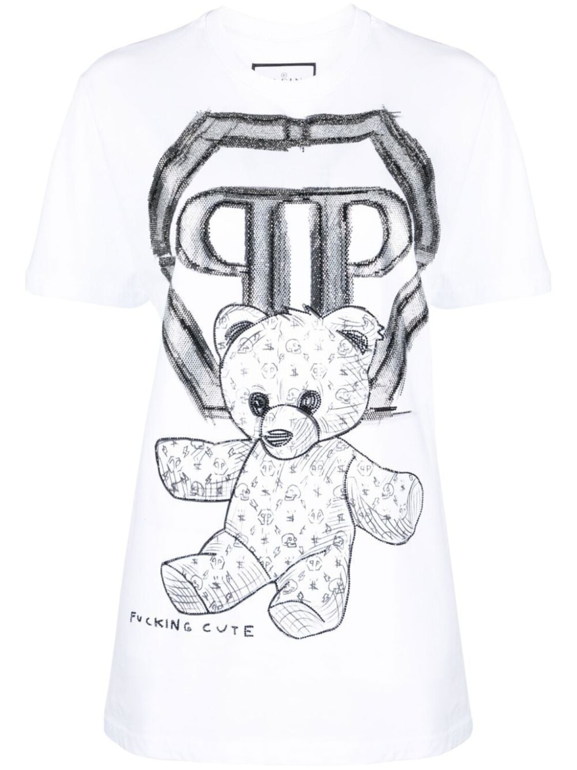 

Футболка с принтом Teddy Bear Philipp Plein, белый