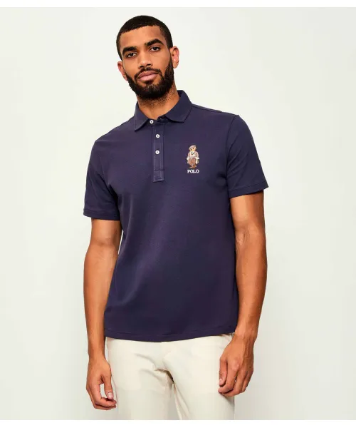 

Футболка поло Slim fit Polo Ralph Lauren, синий