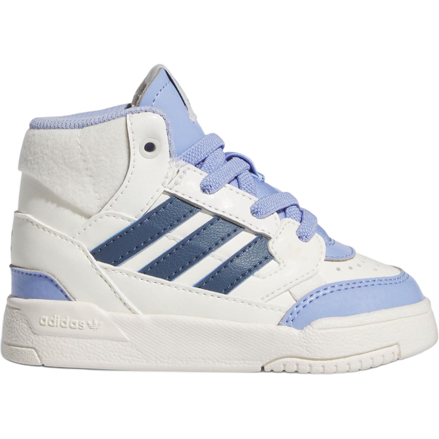 Беговые детские кроссовки с антиударной подошвой и высоким верхом white blue Adidas Originals, Ink синий/Jade белый — фото 3