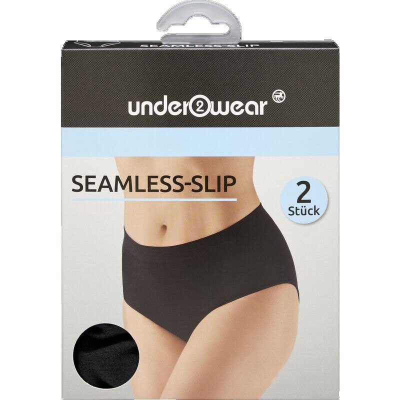 

Размер бесшовных трусов. М черный under2wear, 2 шт.