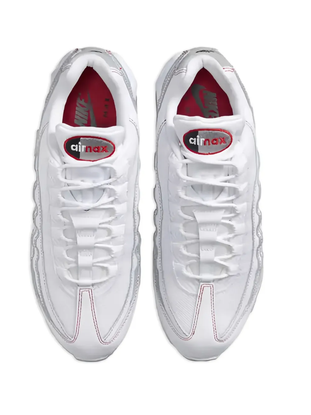 Кроссовки Air Max 95 с красной строчкой Nike, белый — фото 4