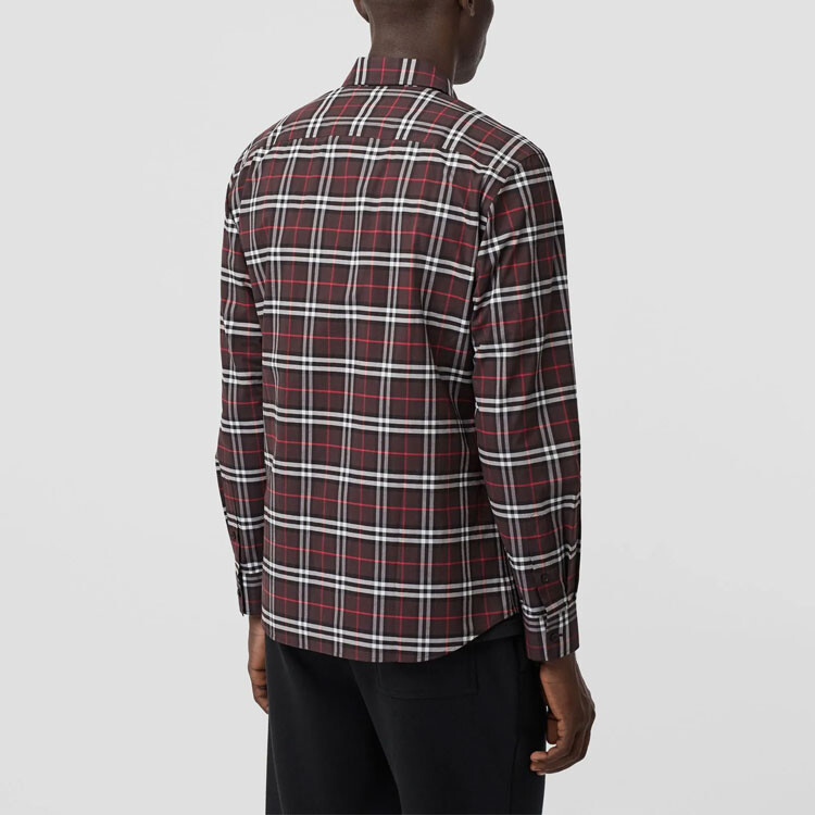Рубашка мужская Burberry многоцветная, мультиколор — фото 3