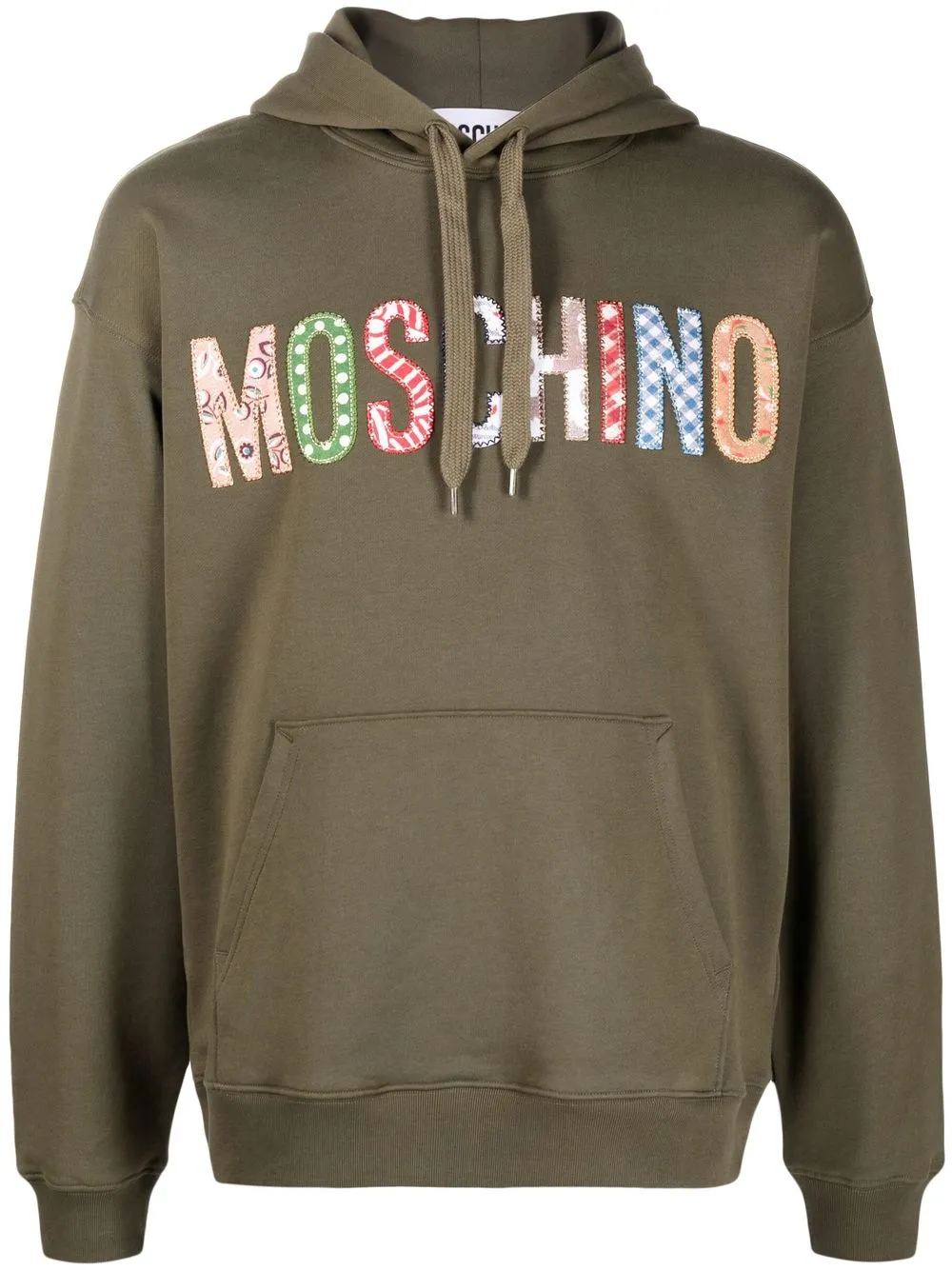 

Худи с кулиской и логотипом Moschino, зеленый