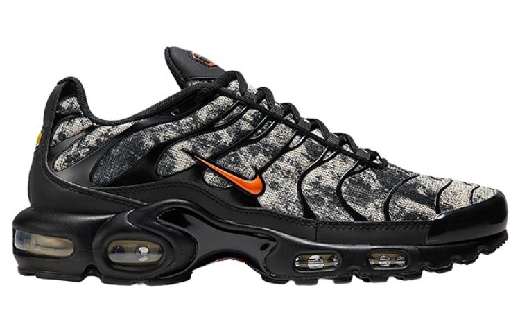 Nike Air Max Plus Camo Black Safety Orange — фото 4