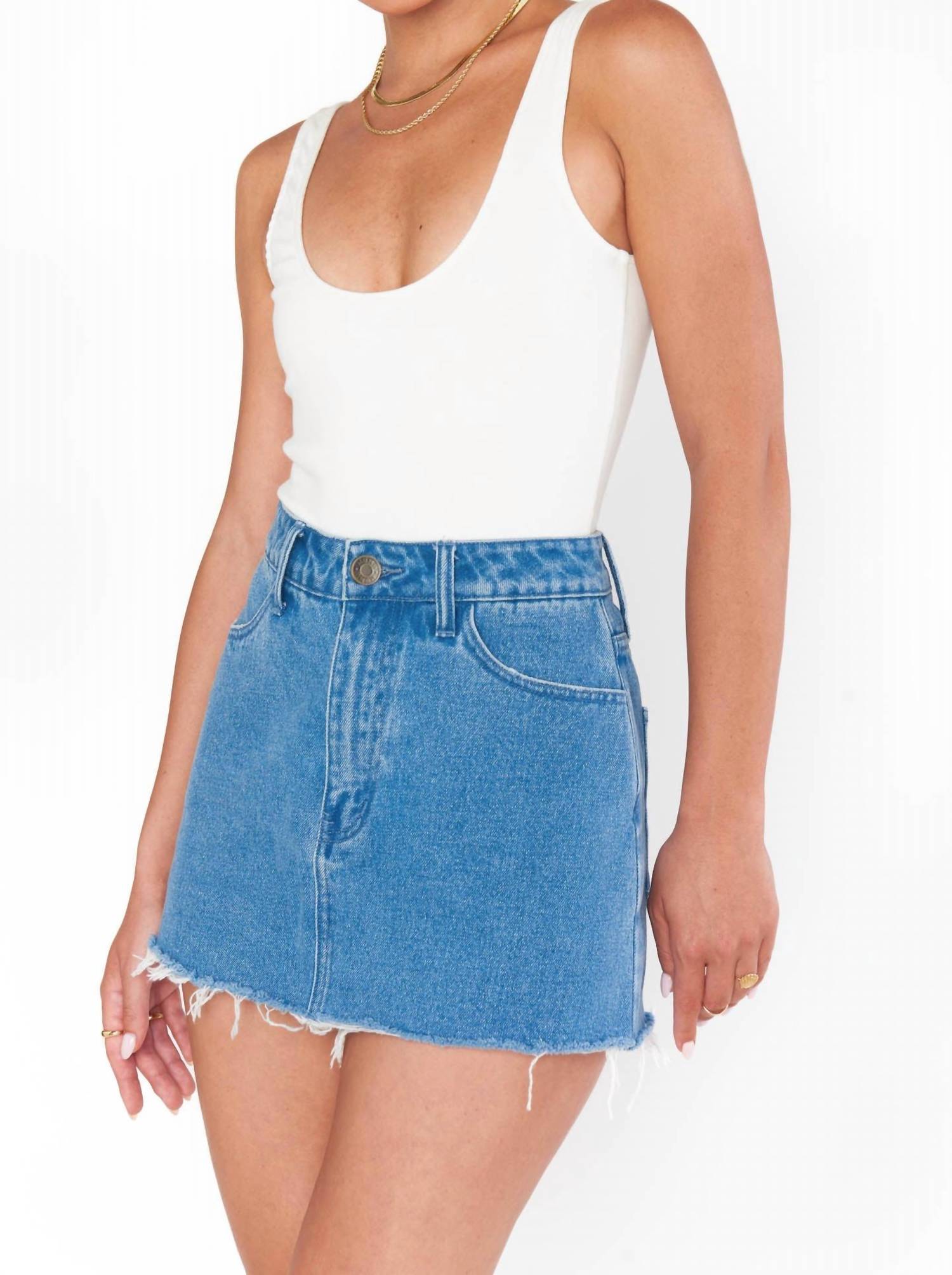 

Боди Tobi Rib Knit белого цвета Show Me Your Mumu