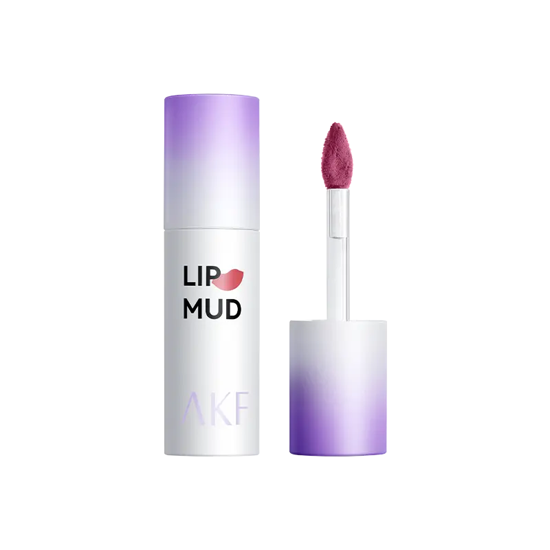 

Бальзам для губ Lip Mud в обновленной упаковке, матовый, легко растушевывается, устойчив к смазыванию, создает эффект нюдового макияжа AKF, M28 Smoky Taro Paste