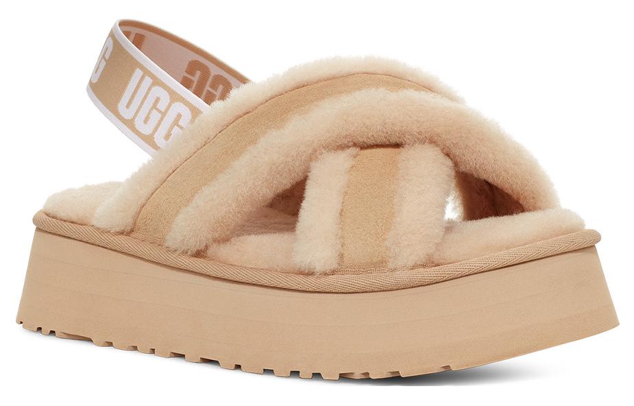 DISCO Стильные Сандалии Женские Светлый Тёплый Бежевый UGG — фото 2