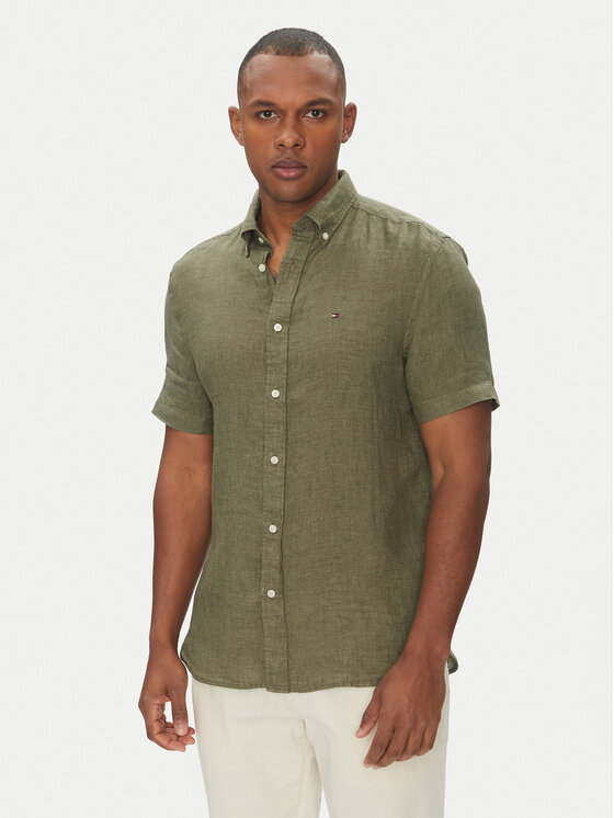 

Рубашка обычного кроя MW0MW35207 Tommy Hilfiger, зеленый
