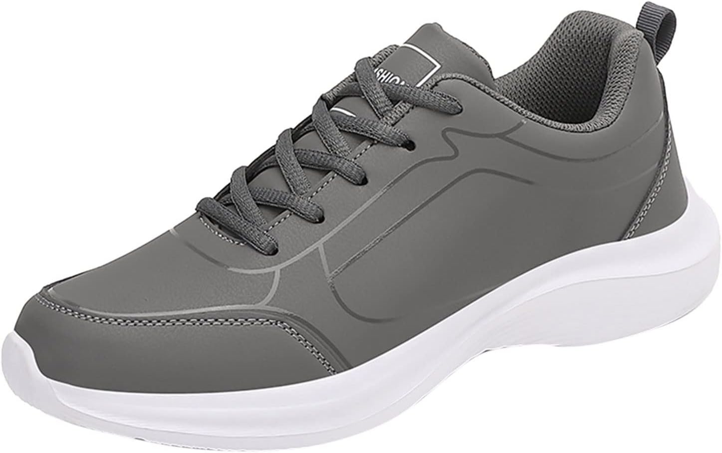 

Водонепроницаемые теннисные кроссовки IWIHMIV, противоскользящие, легкие, для ходьбы, с плоской шнуровкой, удобные для бега, серый