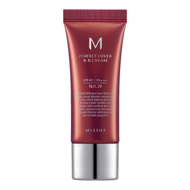 Крем для лица Missha — Perfect cover bb тонированный , цвет 21 glowing beige, 20 мл — фото 2