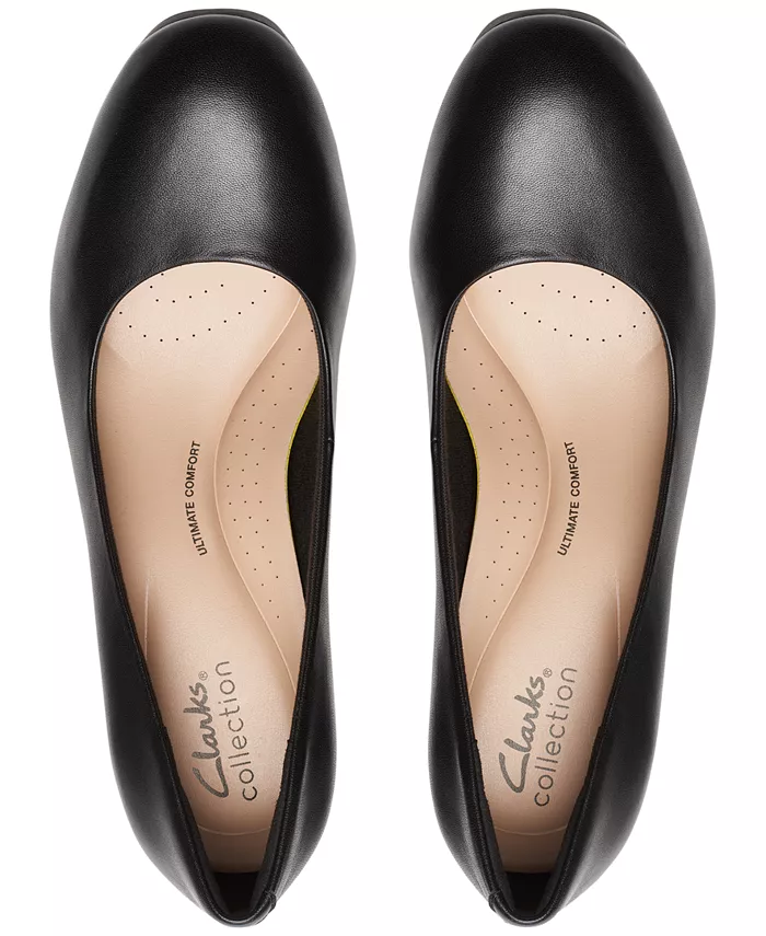 Женские туфли Ambyr 2 Braley на высоком каблуке с платформой Clarks, черный — фото 4