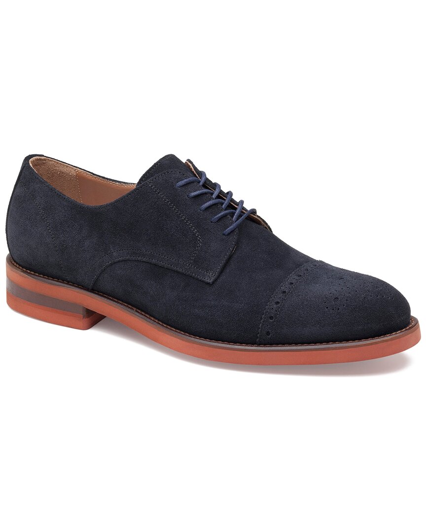 

Замшевые оксфорды Johnston & Murphy Ashford Cap Toe, синий
