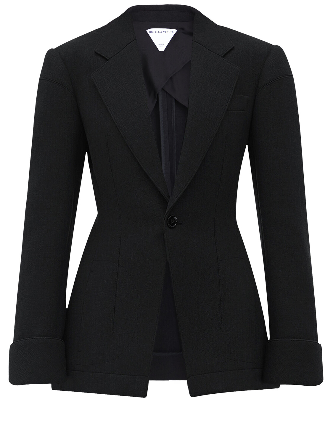 

Куртка Bottega Veneta Structured cotton, черный