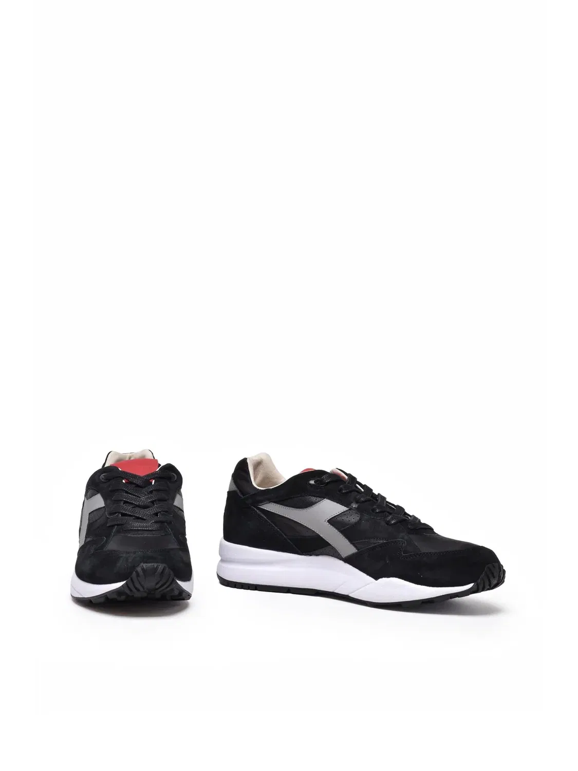DIADORA HERITAGE Черные кожаные кроссовки Eclipse Italia из полиэстера — фото 2