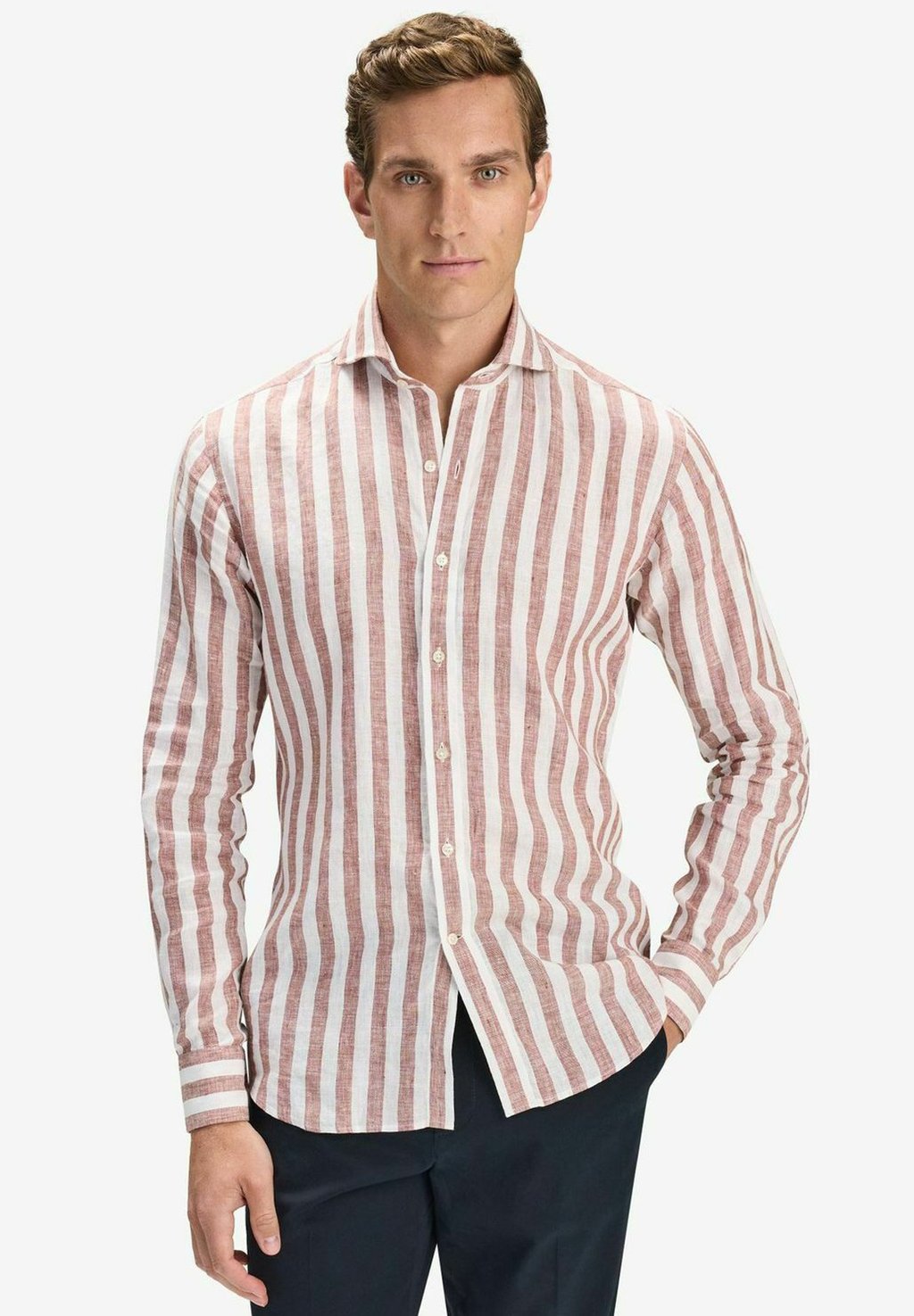 

Рубашка ORION BLOCK STRIPE John Henric, коричневый