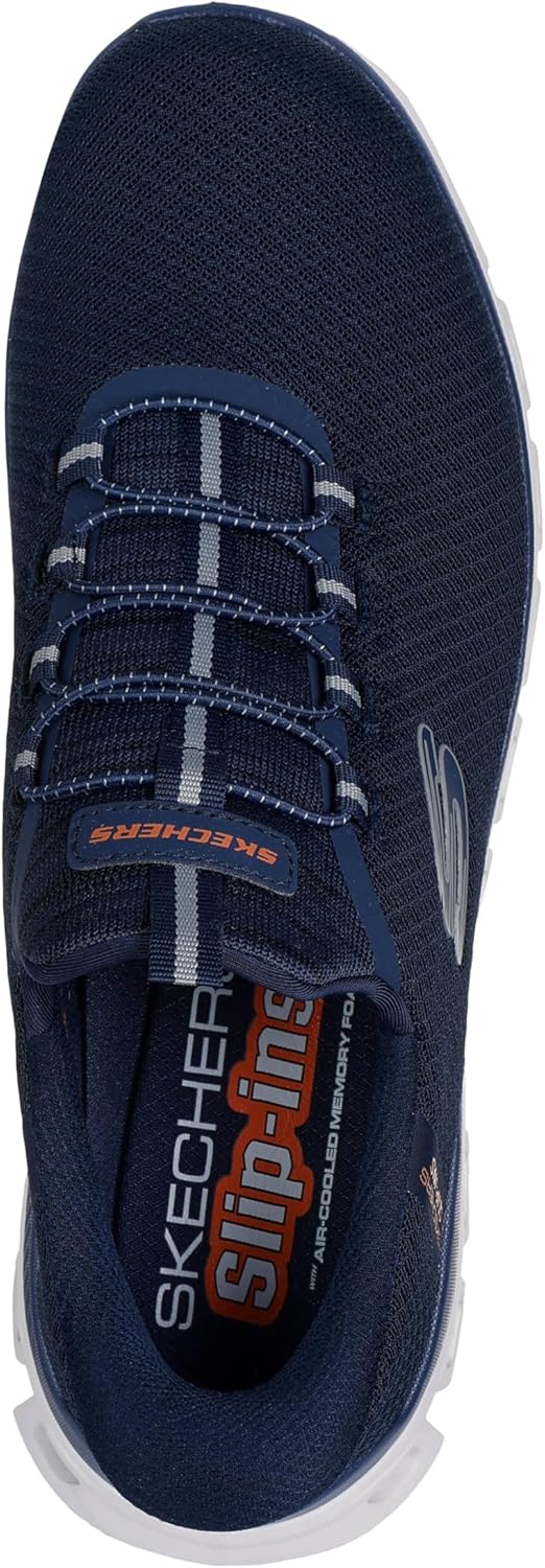 Мужские слипоны Skechers Glide-Step Noxus без шнурков, темно-синий — фото 3