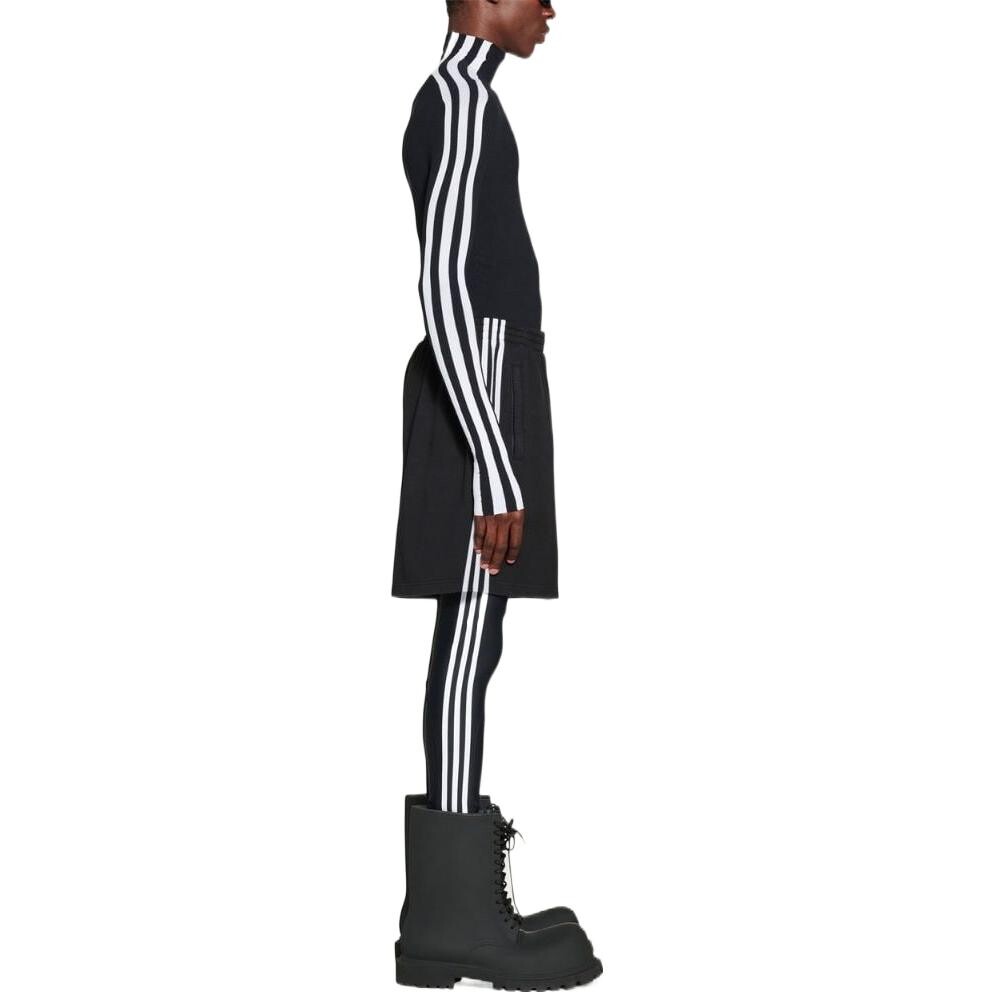 Шорты мужские Balenciaga x Adidas Unisex, черный / белый — фото 4