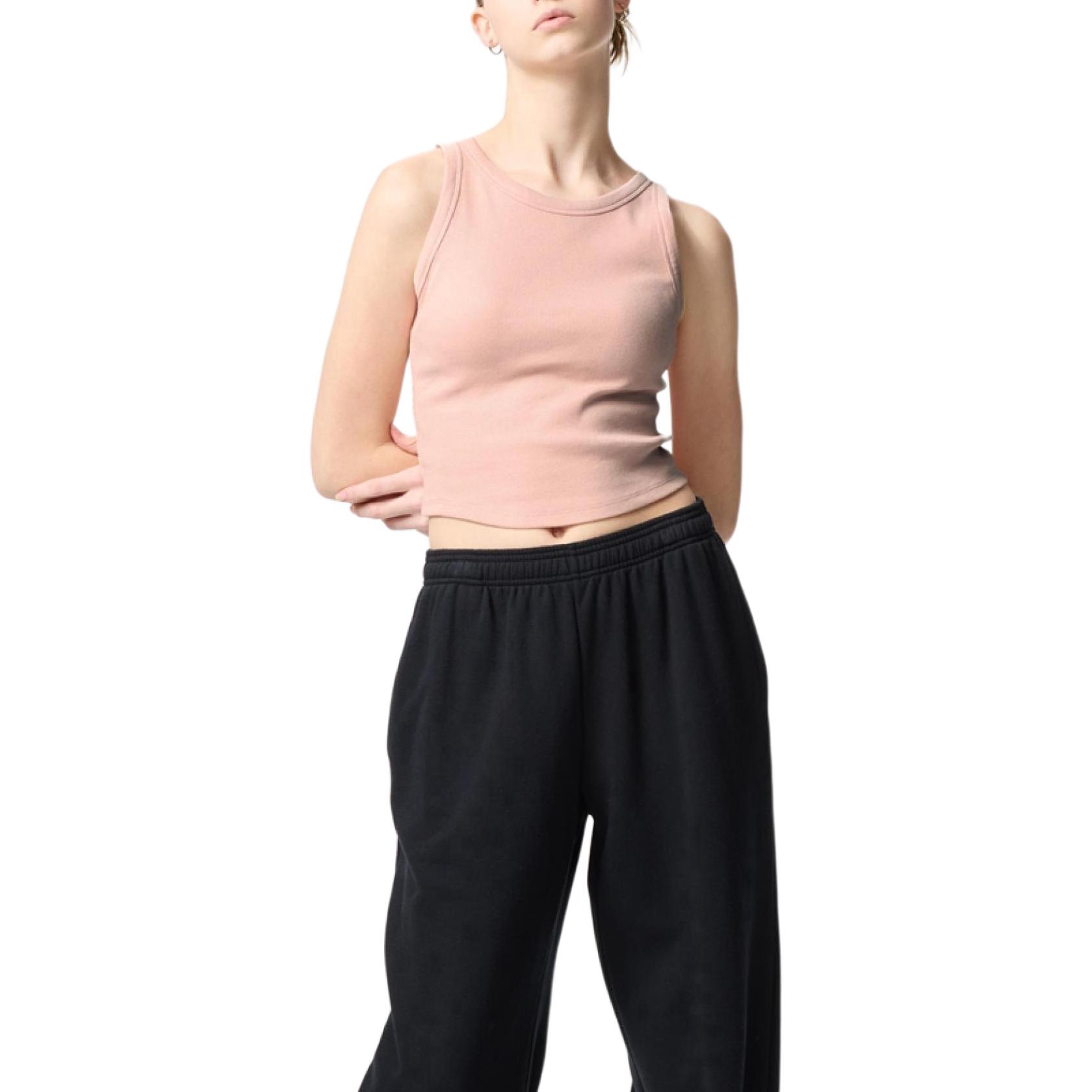 

UNIQLO Топ-майка женская пастельно-розовая