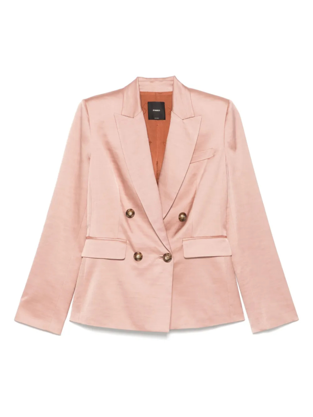 

Атласный блейзер PINKO, розовый