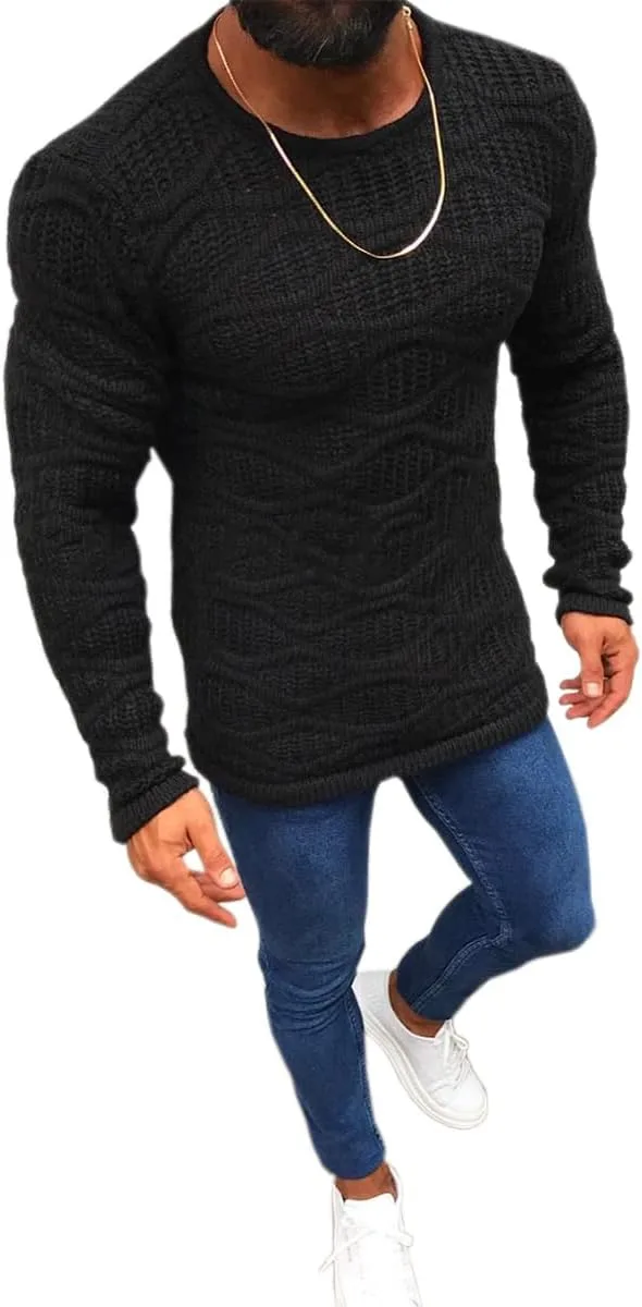 

Мужской свитер Slim Fit с длинными рукавами Glkaend