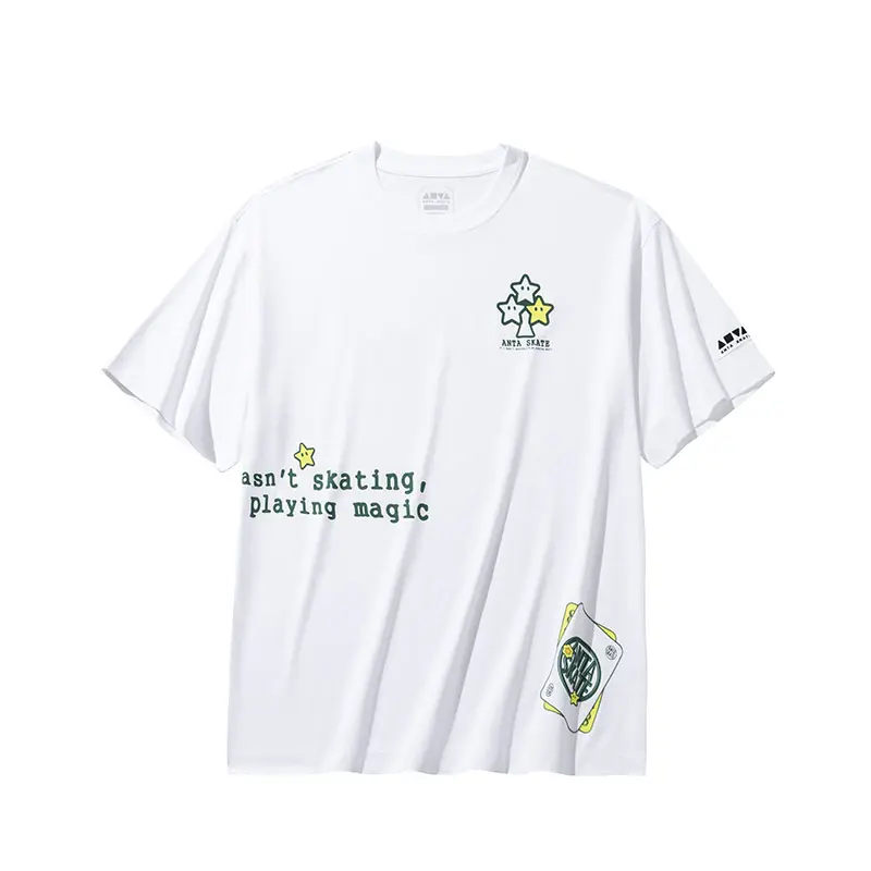 

Anta Футболка Life Collection унисекс "Снежинка" белая, Белый, Anta Футболка Life Collection унисекс "Снежинка" белая