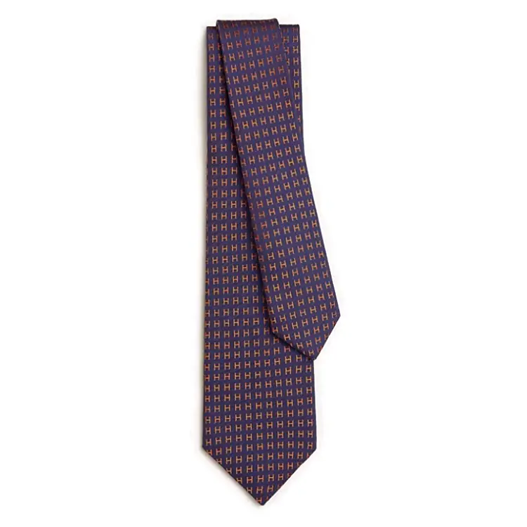 

HERMES Фасонный галстук мужской, Purple