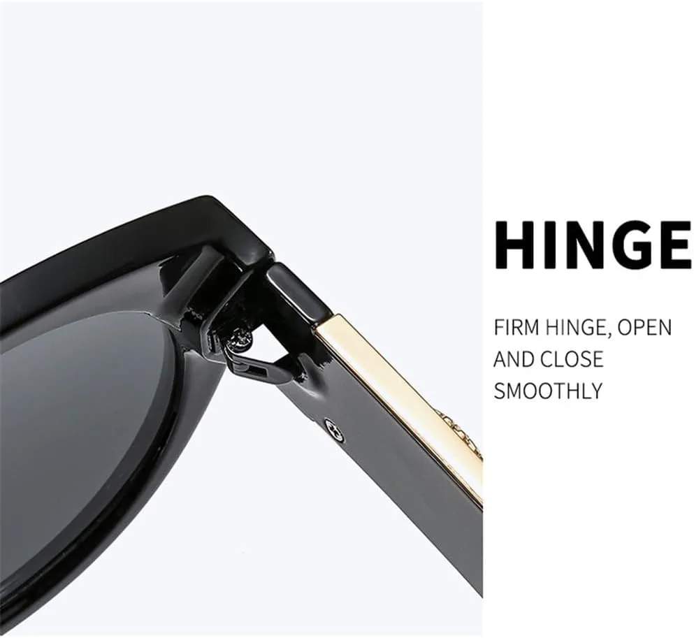 

Солнцезащитные очки в овальной оправе, модные, для мужчин и женщин, универсальные, в стиле ретро, ​​круглые, роскошные, с защитой от УФ-излучения UV400 TYUVIVO, C5