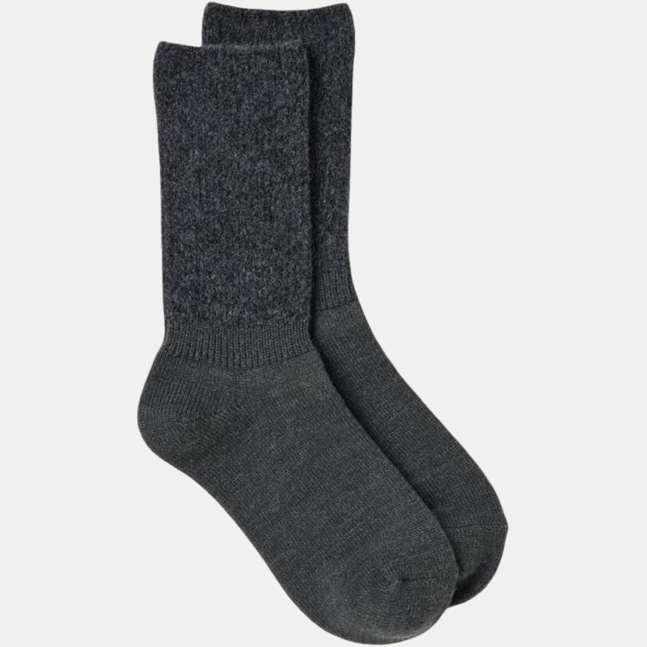 Носки Crew для женщин, 1 пара UNIQLO, 1 pack (asphalt серый) — фото 4