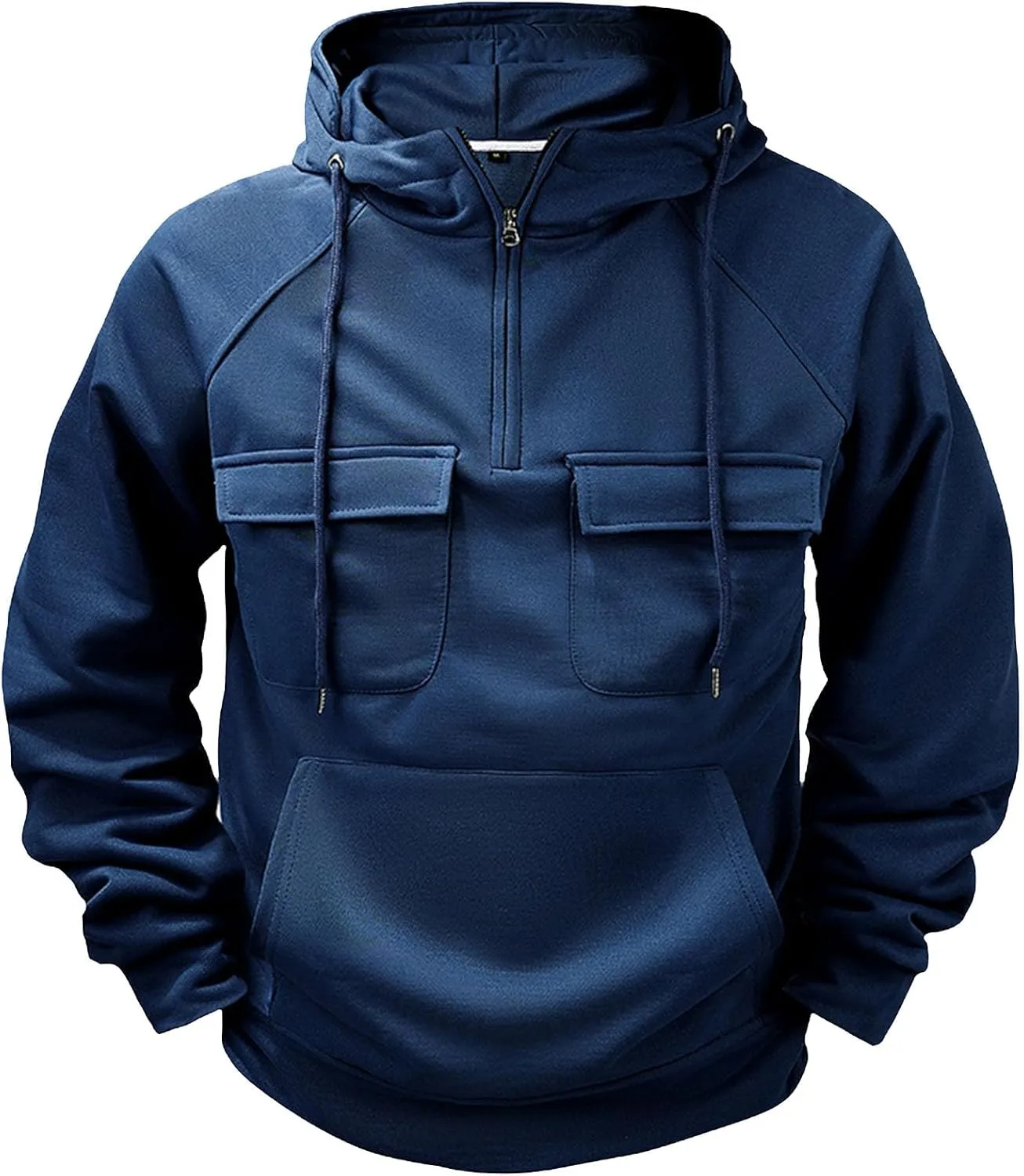 

Толстовка с капюшоном Cargo для мужчин Big and Tall тактическая с карманами