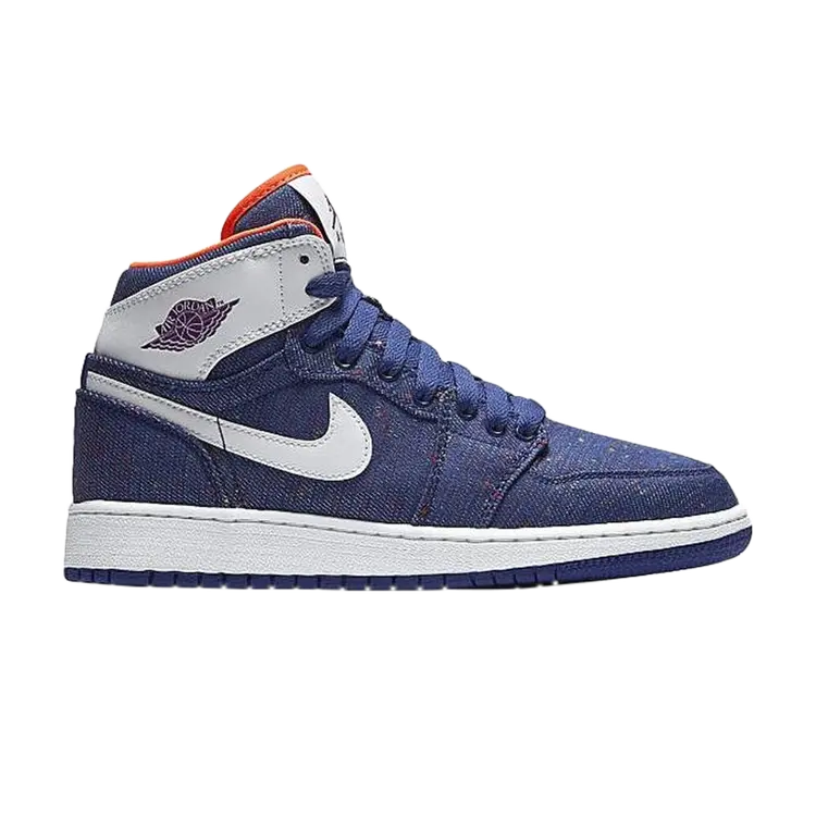 

Кроссовки Air Jordan 1 Retro High GS 'Deep Royal', синий