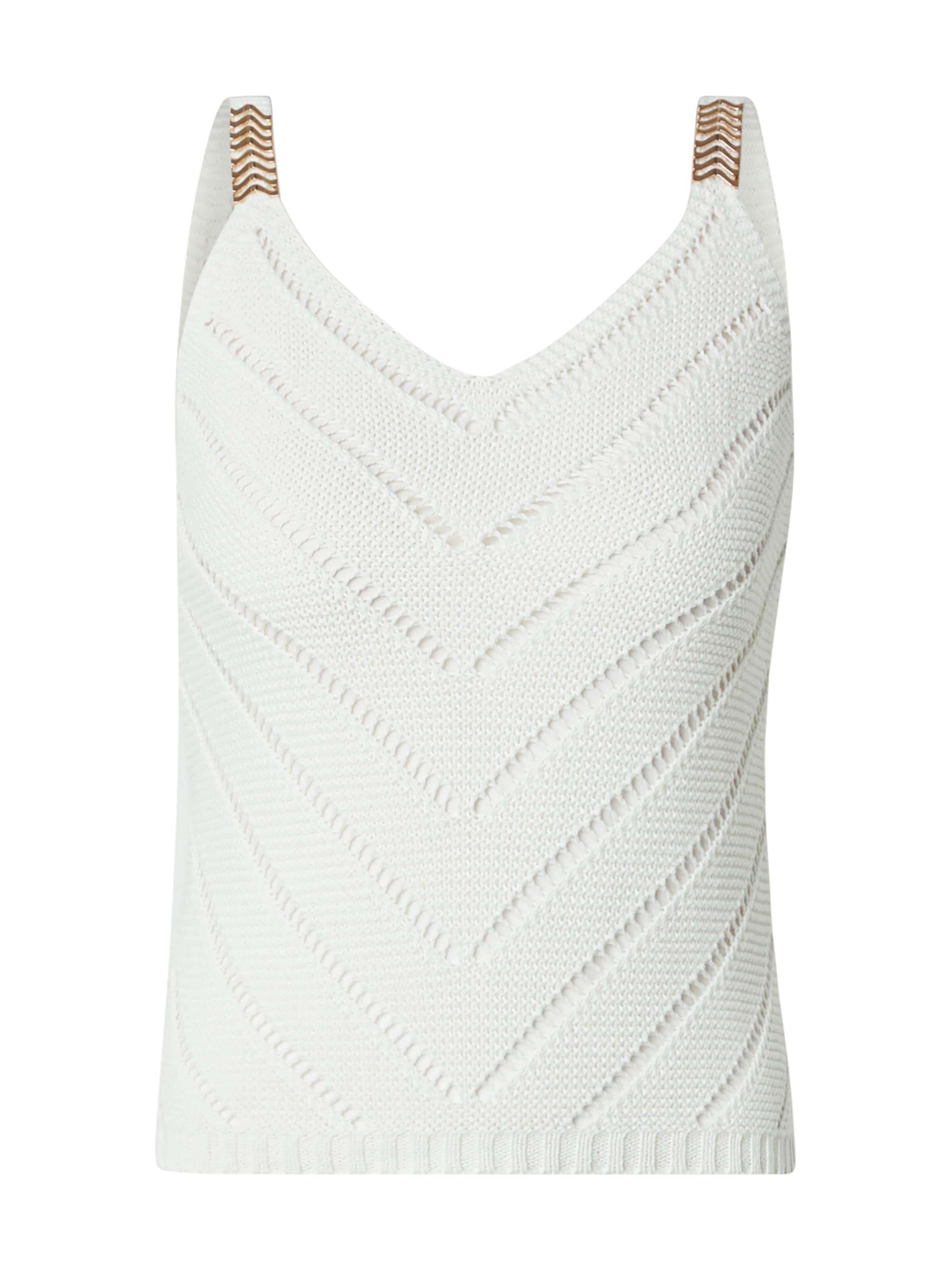 

Morgan Вязаный топ в цвете off white