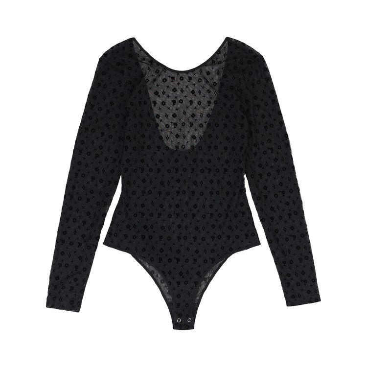 

Боди PURPLE BRAND Mesh High Cut Bodysuit, Black