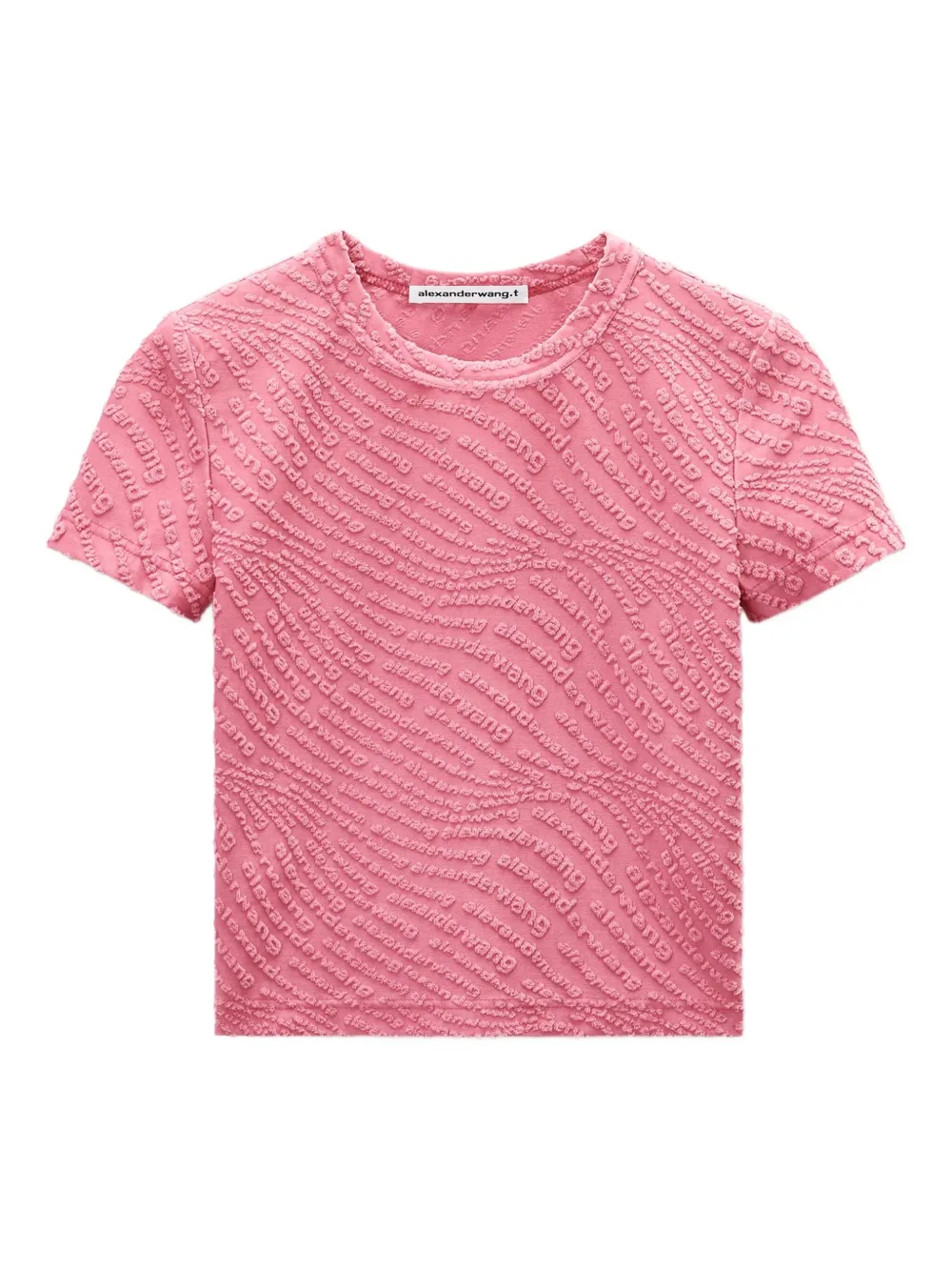 

Футболка с тисненым логотипом Alexander Wang, розовый