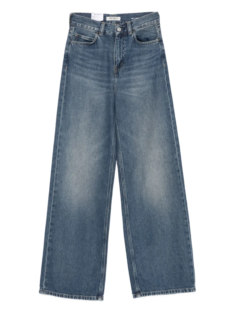 

Джинсы с нашивкой-логотипом CARHARTT WIP, синий