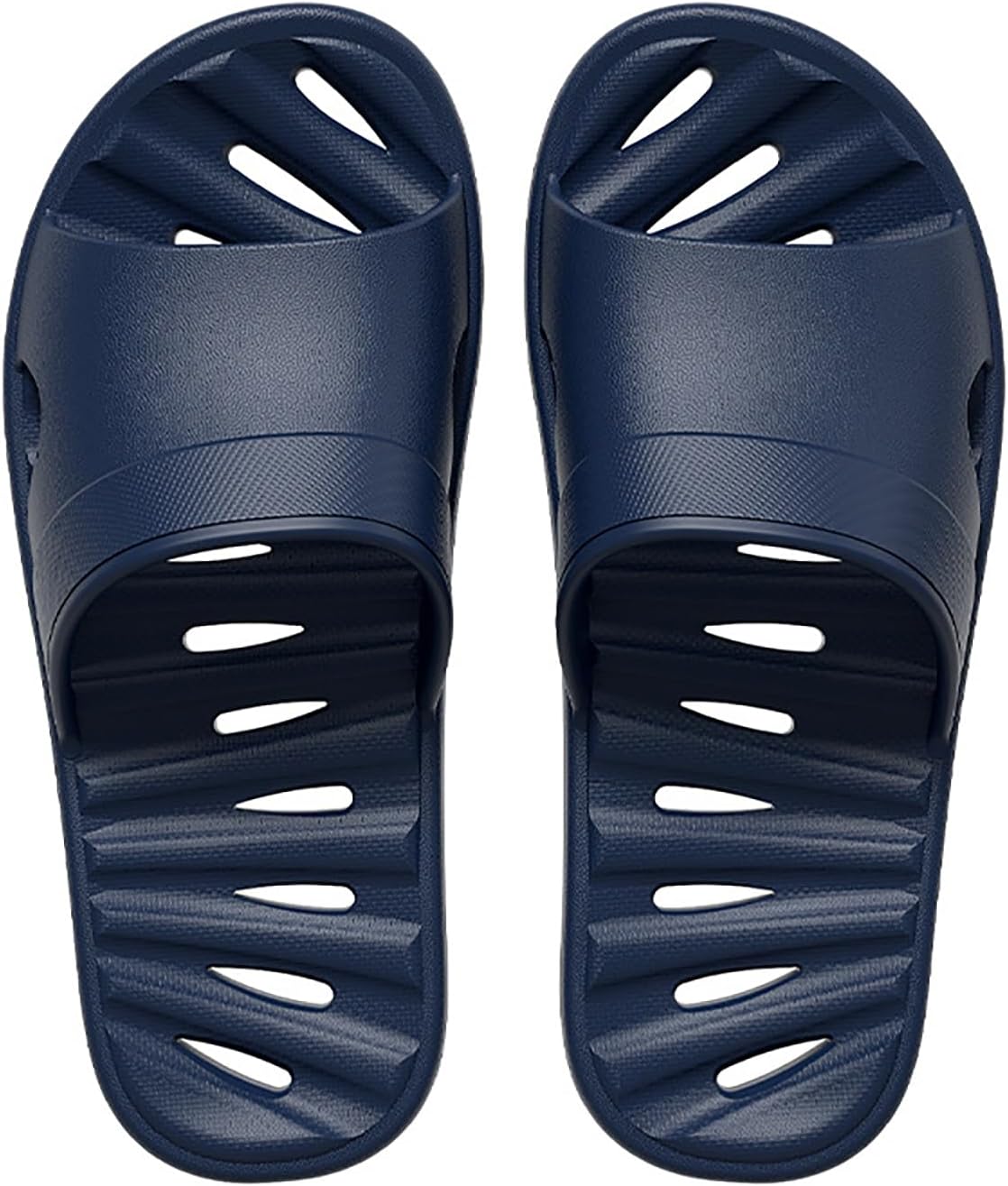 

Кроссовки для душа для женщин и мужчин Быстросохнущие нескользящие слайдеры с протекающей дыркой EVA Slip on sandals Summer Beach Pool Тапочки для бассейна Biuhfn, синий