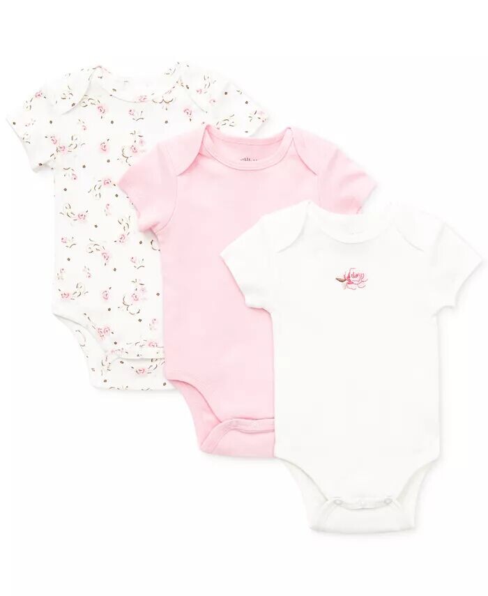 

Боди Vintage Rose для маленьких девочек, упаковка из 3 шт Little Me