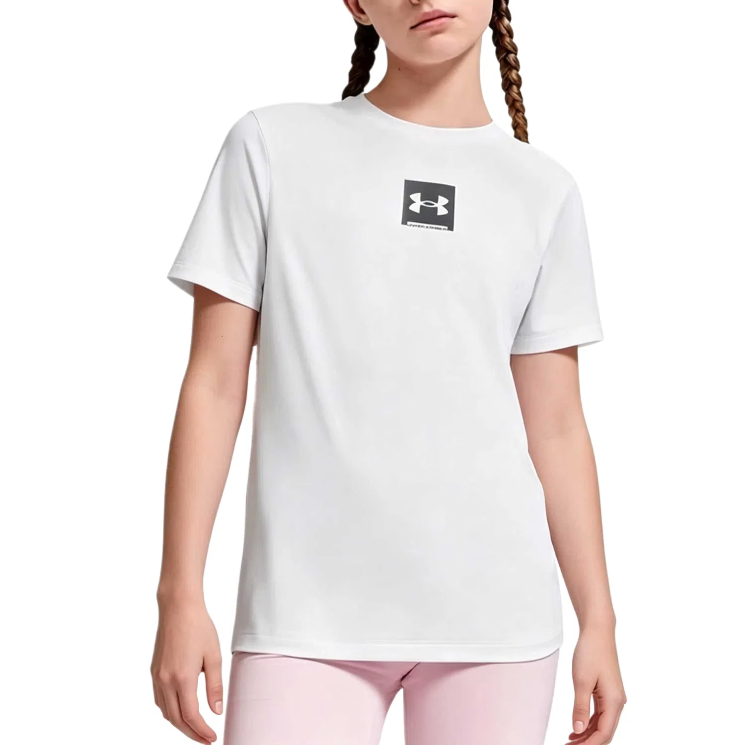 Футболка детская белая Under Armour