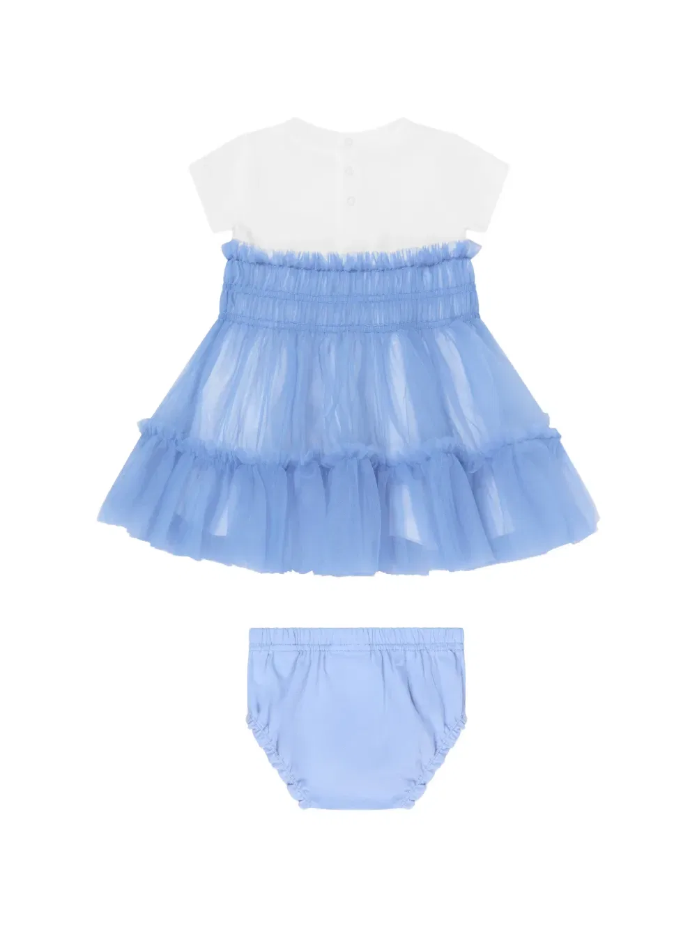 Комплект из двух платьев с оборками Guess Kids, синий — фото 2