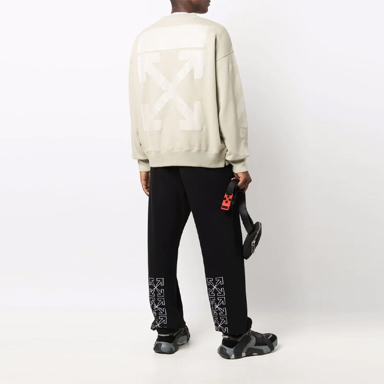 FW21 Толстовка мужская бежевая Off-White, цвет Apricot Cream — фото 3